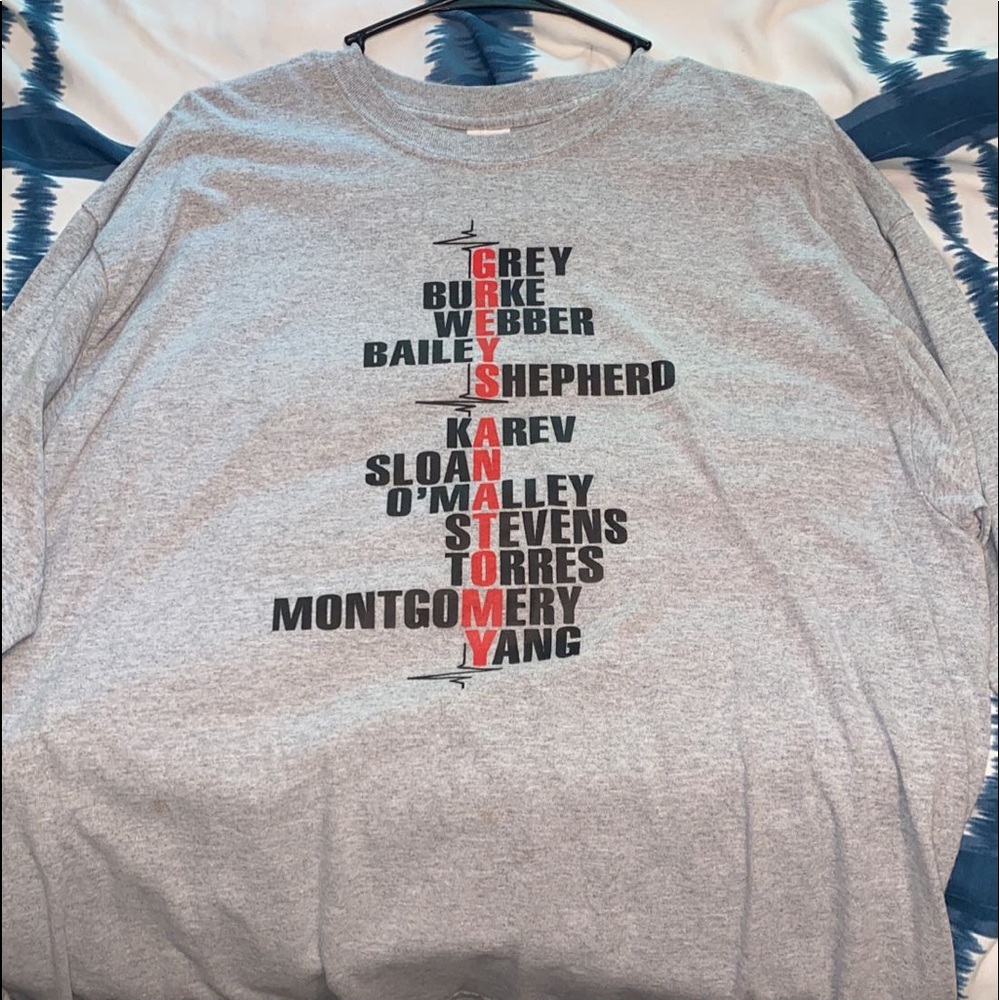 Long sleeve grey's anatomy shirt